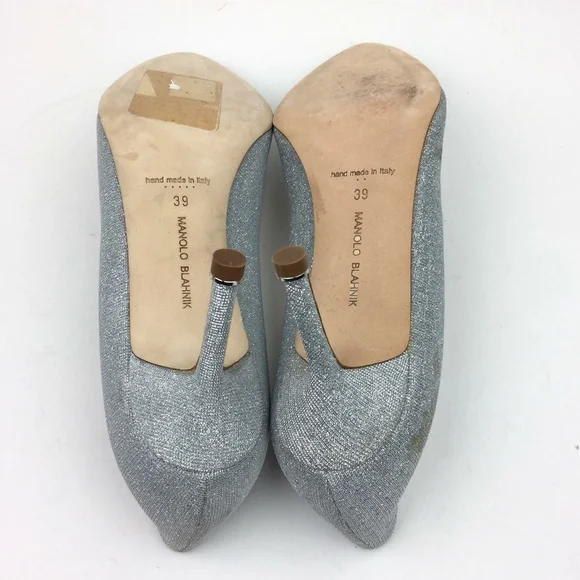 MANOLO BLAHNIK Hangisi Jeweled Pointed Toe Pump - Picture 9 of 13